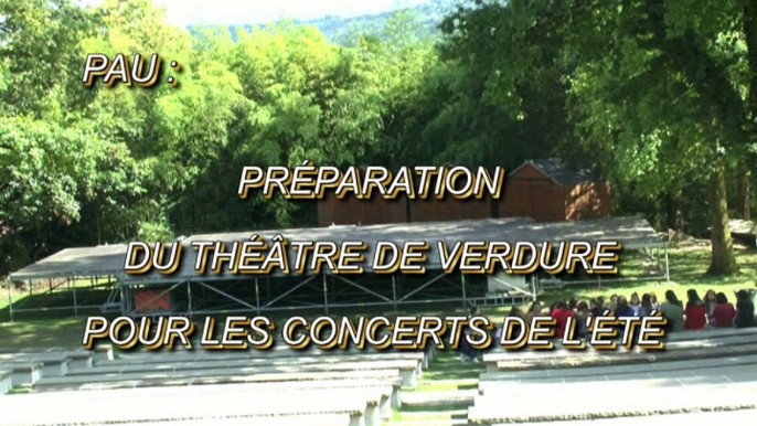 LES W-D.D. MICHOU64 NEWS - 3 JUILLET 2020 - PAU - PRÉPARATION DU THÉÂTRE DE VERDURE POUR LES CONCERTS DE L'ÉTÉ