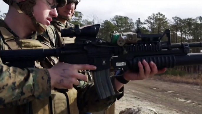 Shooting the M203 Grenade Launcher