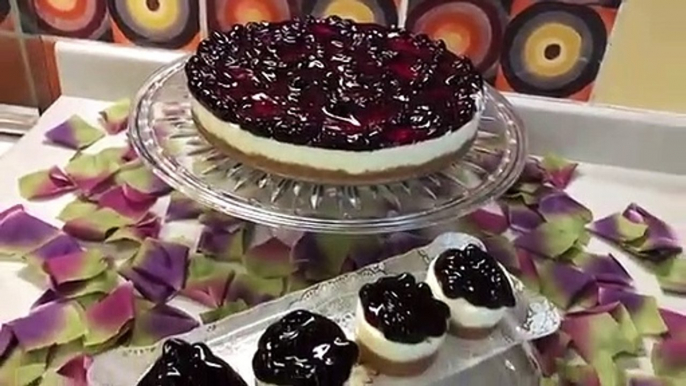 بأسهل الطرق وبدون فرن قالب تشيز كيك ومني تشيز كيك #تشيز كيك #cheese cake