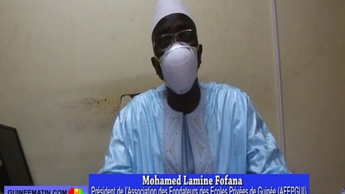 Menace de fermeture de certaines écoles privées, la réaction de Mohamed Lamine Fofana, président de l’Association des Fondateurs des Ecoles Privées de Guinée (AFEPGUI)