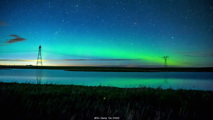 Ces couleurs du ciel au-dessus d'Alberta sont à couper le souffle