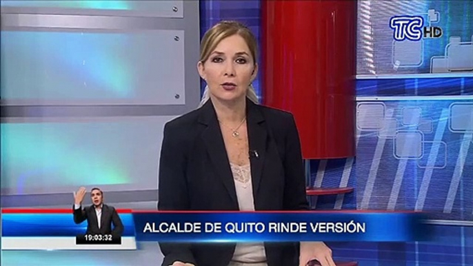 Alcalde de Quito rindió su versión ante la Fiscalía sobre supuesto sobreprecio en la compras de pruebas de Covid-19