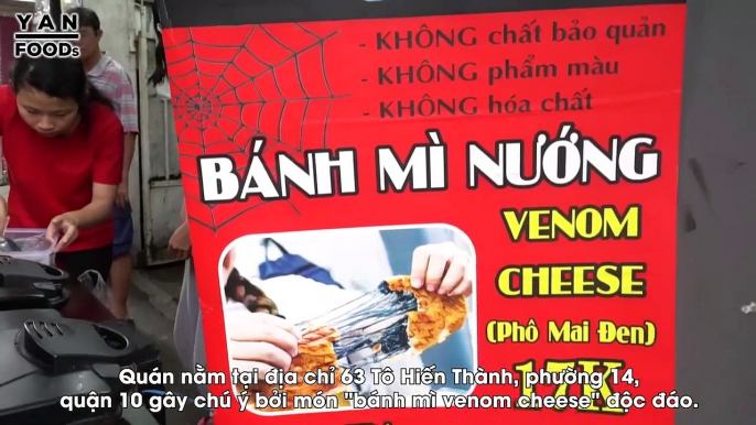 Bánh mì Venom phô mai nướng muối ớt kinh dị nhưng cực kỳ bổ dưỡng