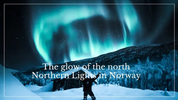 The glow of the north Northern Lights in Norway - man & camera