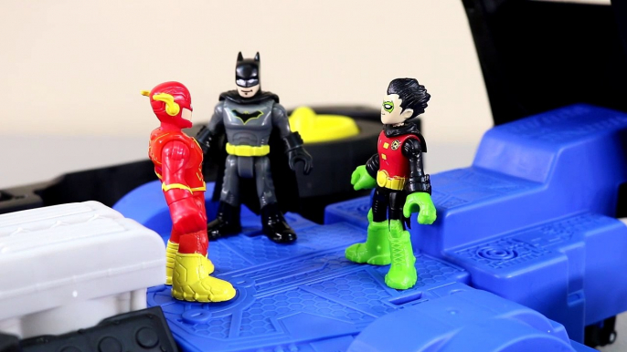 Imaginext Transforming Batmobile R_C + Batman Robot Vs Joker ! Superhero Toys