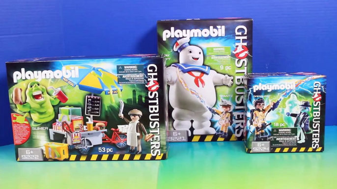 Halloween Spooky Playmobil Set! Ghostbusters Zap Scary Monster Slimer & Stay Puft Marsmallow Man