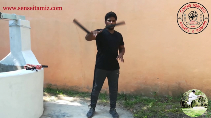 Nunchaku Intermediate level Tutorial | Wrist Rolls | Nunchucks Practice Using ID Card and Face Towel in Tamil