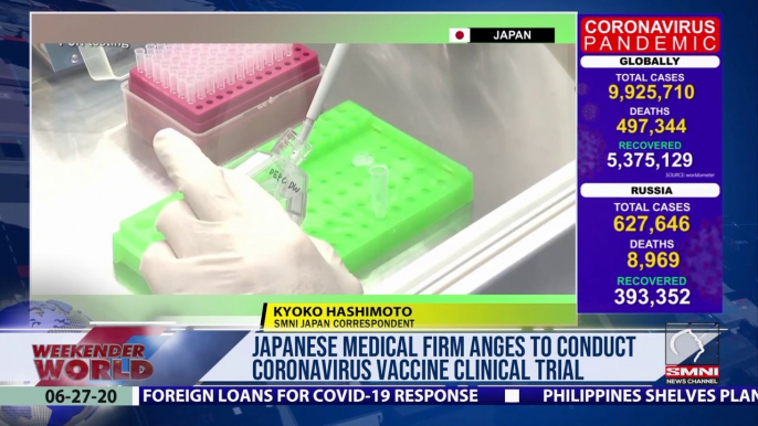 Japanese medical firm Anges to conduct Coronavirus vaccine clinical trial