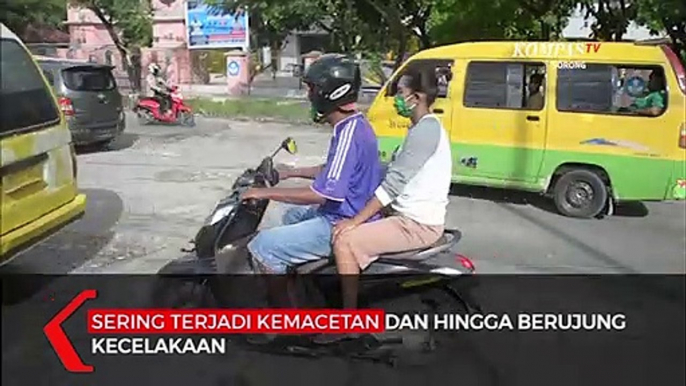 Di Kota Sorong Banyak Jalan Rusak