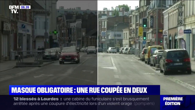 Une rue coupée en deux car les villes de Lomme et Lambersart ne s'accordent pas sur le port du masque obligatoire