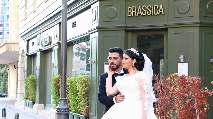 Must-see moment bride and groom have wedding photos interrupted by Beirut blast