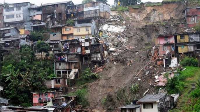 Nearly a dozen people killed in Colombia landslide, 20 missing