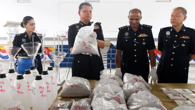 Penang cops seize RM2.2mil in drugs, shut down drug lab