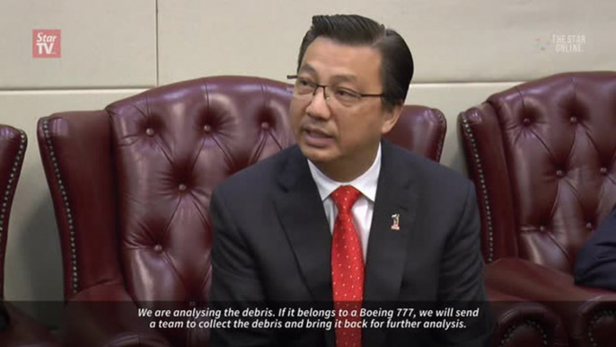 Liow: Plane debris found in Tanzania being verified for MH370