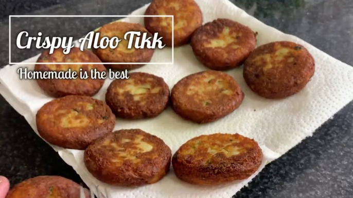 Crispy Chatpati Aloo Tikki Eggless No Bread Crumbs Easy Snacks - Ajmer Recipe - Ajmer Rasoi Khazaana