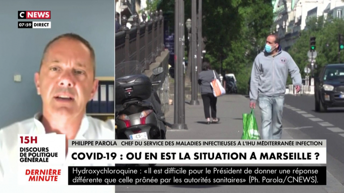 Philippe Parola, chef du service des maladies infectieuses à l'IHU Méditerranée, à propos du coronavirus : «La plupart des patients testés positifs à Marseille sont des gens qui reviennent de voyage» #LaMatinale