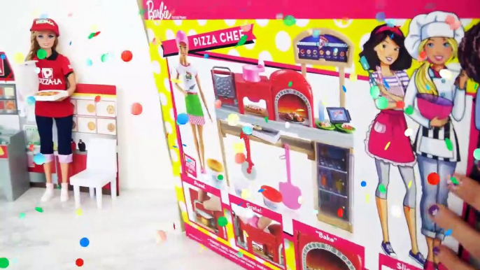 Domino Pizza Shop + Barbie PIZZA CHEF Playset Puppe Pizza Laden Pizzeria pour poupée Koki Barbie