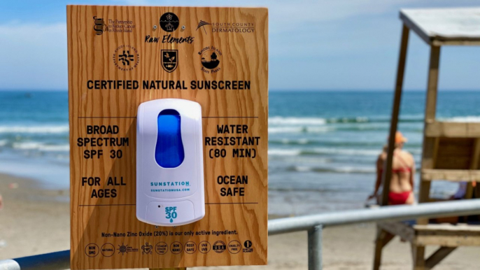 Rhode Island Installed Touch-free Sunscreen Dispensers at Its State Beaches and Parks