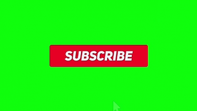 Subscribe Lower Botton. Green Screen.