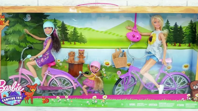 Barbie Bikes Camping Fun playset Doll Bicycle Bicicleta de boneca Barbie Barbie Puppen Fahrrad