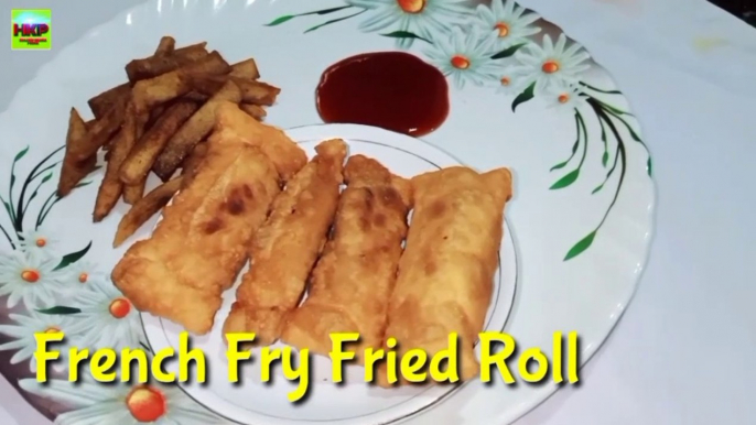 French Fries fried Roll | French Fries| Odia Snacks Recipe