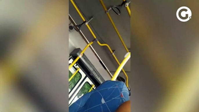 Vendedor de balas xinga e ofende passageiros dentro de Transcol no ES