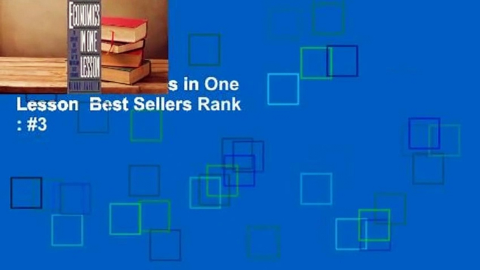 [Read] Economics in One Lesson  Best Sellers Rank : #3