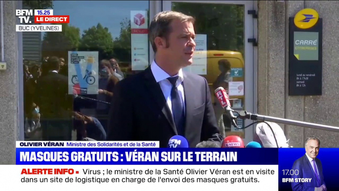 Olivier Véran "recommande le port du masque" à l'extérieur