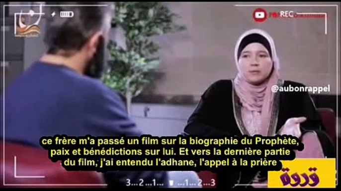 C'est merveilleux ce qu'elle dit après avoir entendu l'adhane