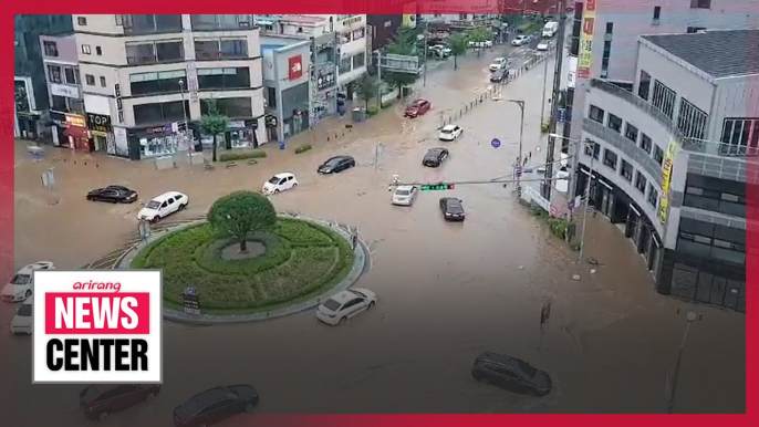 Heavy rain in S. Korea causing deadly floods, landslides