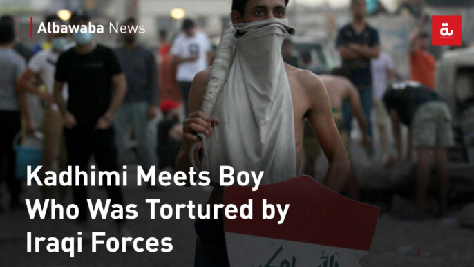 Kadhimi Meets Boy Who Was Tortured by Iraqi Forces