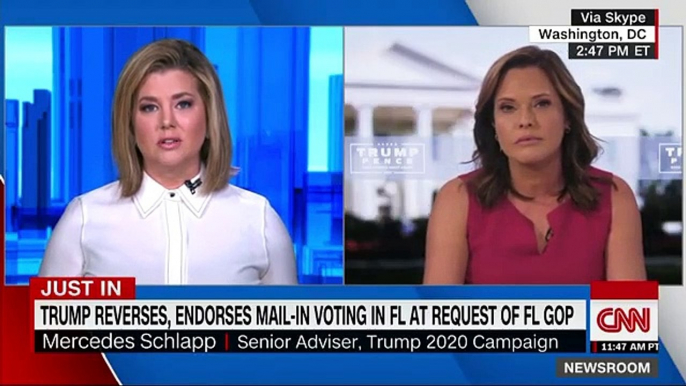 Trump campaign official falsely implies mail-in voting leads to fraud