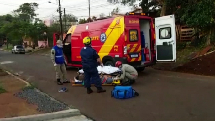 Jovem fica ferido ao sofrer queda de bicicleta no Bairro Brasília