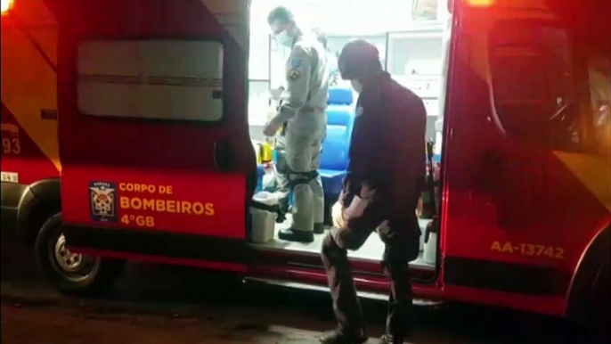 Ciclista sofre queda e é socorrido pelo Siate na Rua Rio da Paz