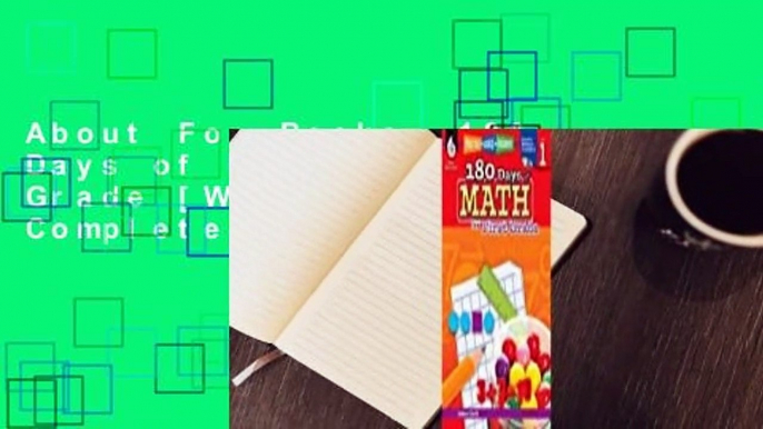 About For Books  180 Days of Math for First Grade [With CDROM] Complete