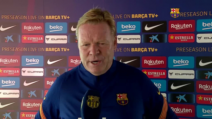 Koeman delighted to work with Messi at Barca