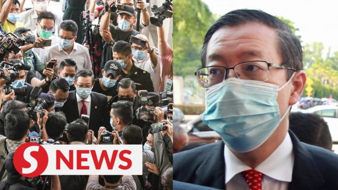 Lim Guan Eng arrives at Duta Court Complex to face corruption charges