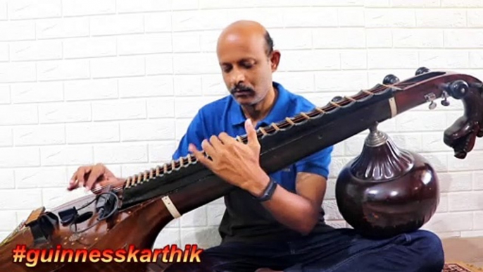 MISSION IMPOSSIBLE THEME TUNE ON VEENA  - VEENA COVER - GUINNESS KARTHIK - SARASWATHI VEENA