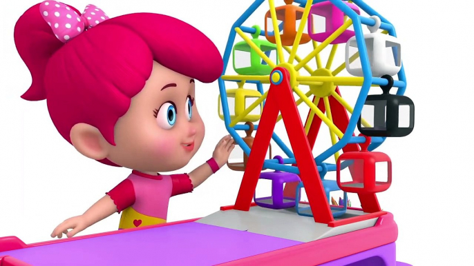 Betty and Bunny Play with Ferris Wheel Car Parking Toys