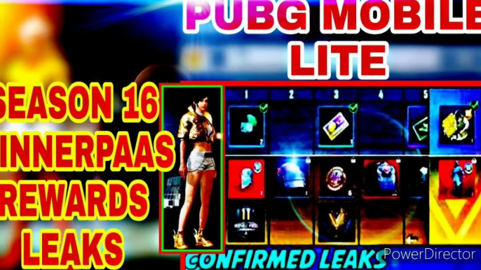 PUBG MOBILE LITE SEASON 16 WINNER PASS ALL CONFIRM REWARDS LEAKED | SEASON 16 NEW UPDATE | #pubglite