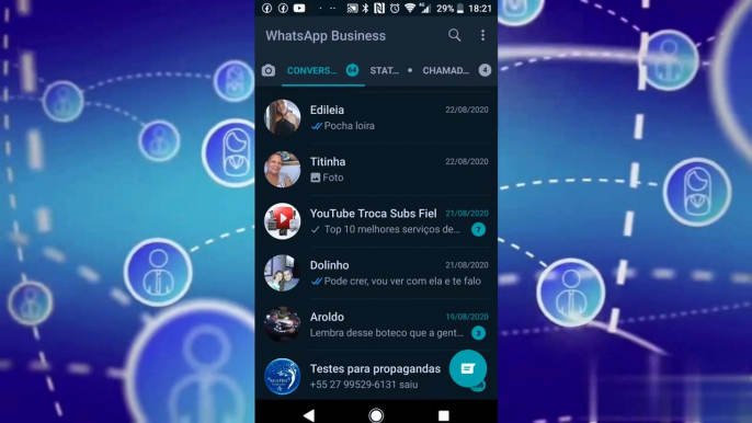 Como personalizar o toque de contatos no WhatsApp Android