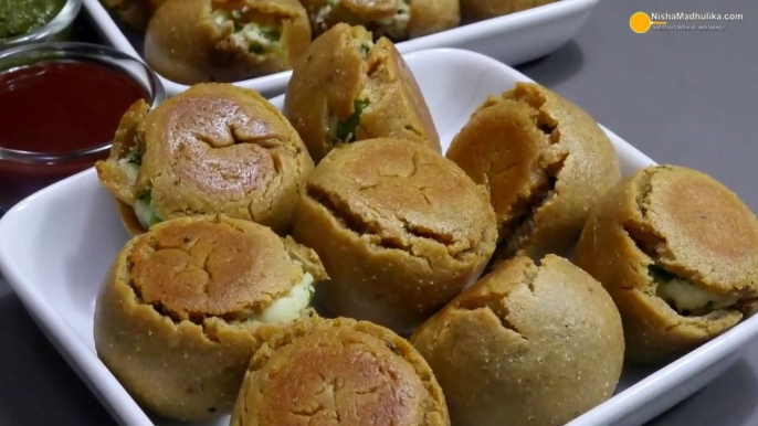 Paneer Bati recipe - Paneer Stuffed Litti - Nisha Madhulika - Rajasthani Recipe - Best Recipe House
