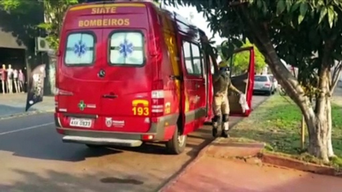 Idoso sofre acidente com serra e precisa ser socorrido no Bairro Coqueiral