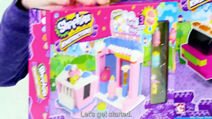 Shopkins Kinstructions Baby Shop, Food Fair Ice Cream Truck with Milkshake Scoops Shopville Funtoys