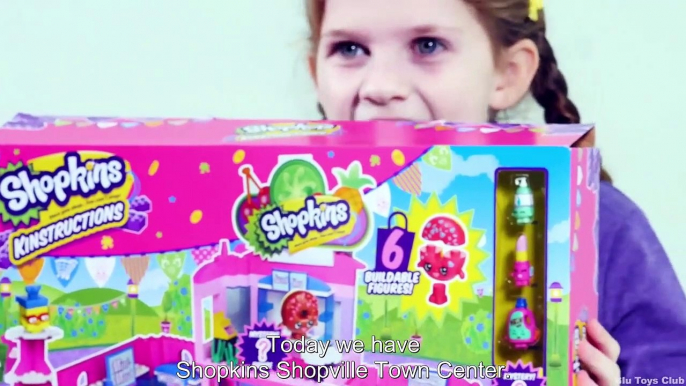 Shopkins Kinstructions Shopville Town Center Deluxe Supermarket Set!