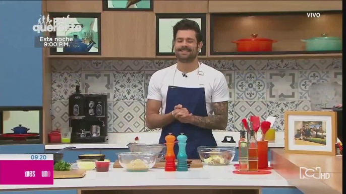 Receta: Croquetas de papa, rellenas de queso y tocineta