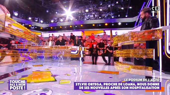 Sylvie Ortega, amie proche de Loana, évoque l'état de santé de l'ancienne candidate de télé-réalité sur le plateau de "Touche pas à mon poste" sur C8.