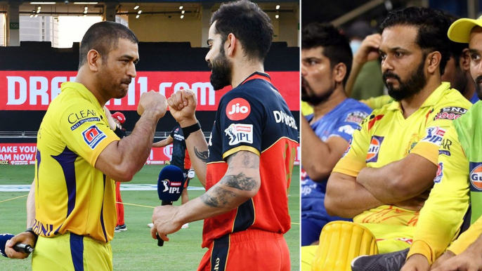 IPL 2020 RCB Vs CSK : Kedar Jadhav Dropped By CSK Jagadeesan Debuts | Playing XI | Oneindia Telugu