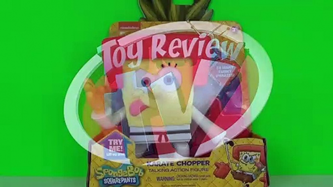 SpongeBob SquarePants Karate Chopper Talking Action Figure Toy Review, Just Play Toys