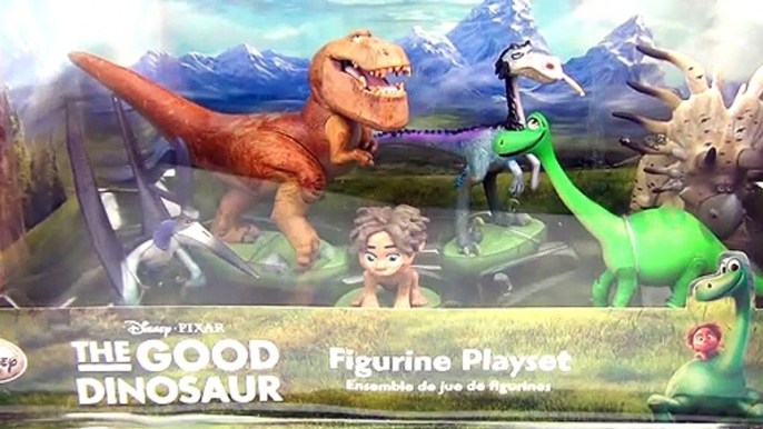 Disney Store The Good Dinosaur Toys Figurine Playset Arlo & Spot Toy Review Unboxing